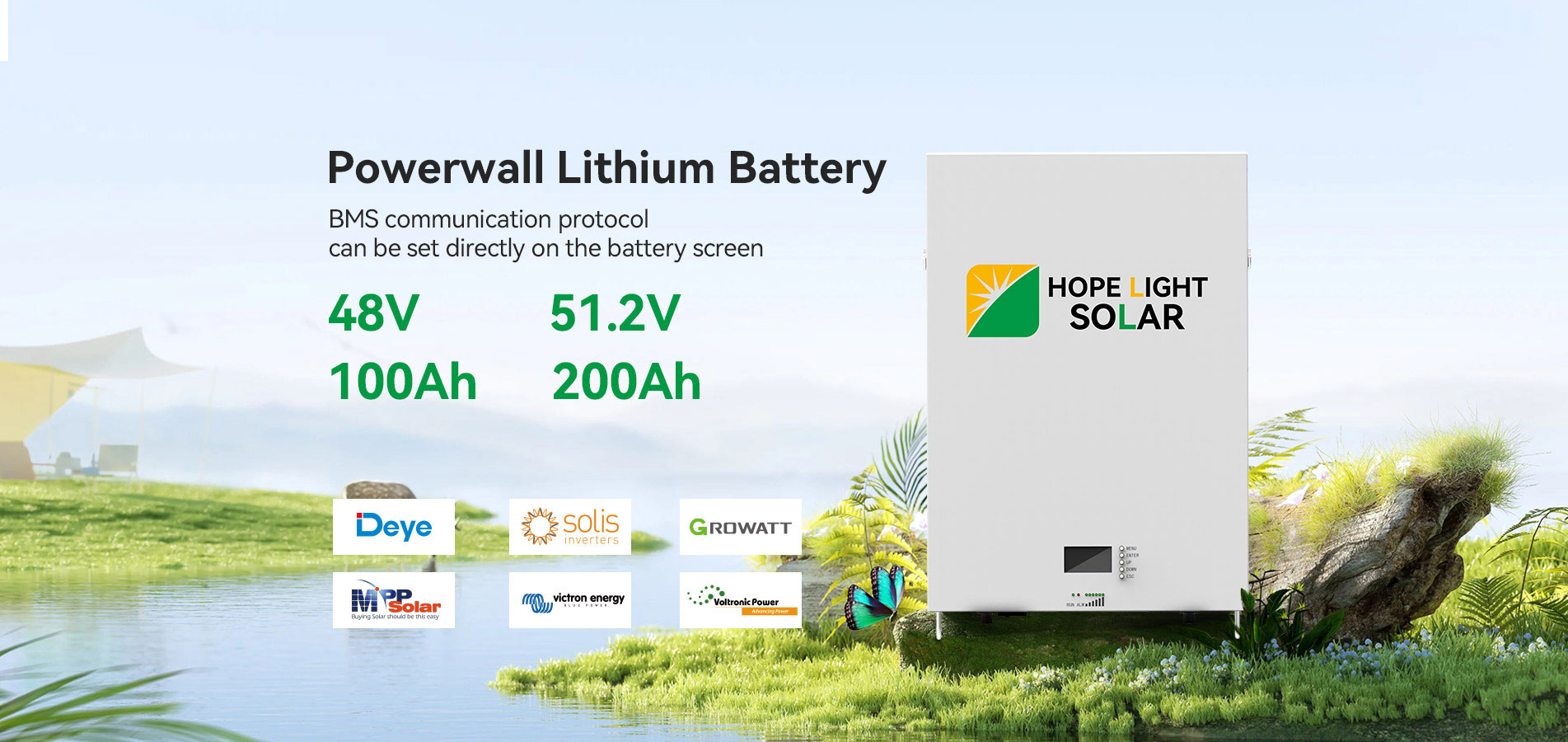 Mur d'alimentation à batterie au lithium