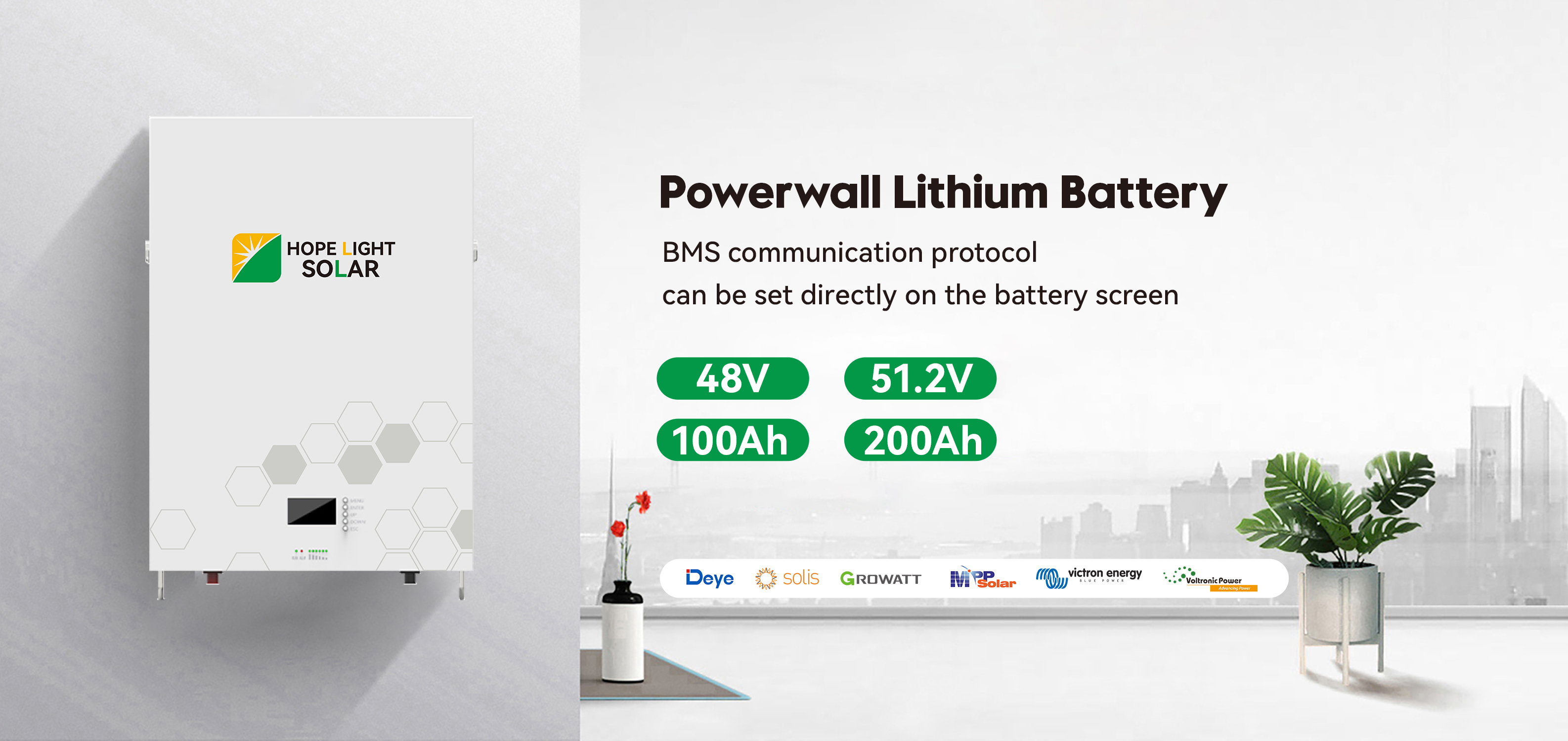Mur d'alimentation à batterie au lithium